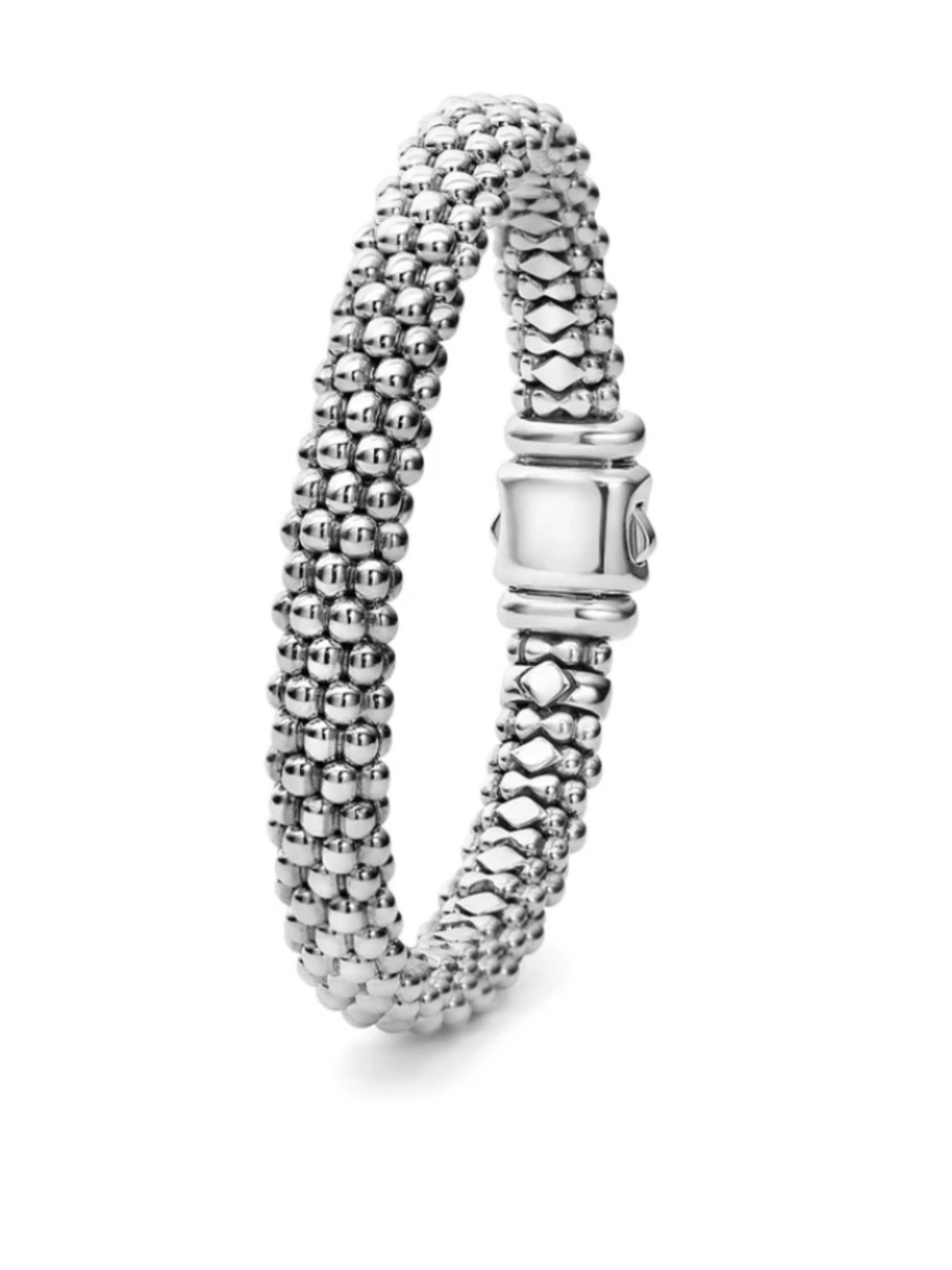 Lagos Silver Caviar Bracelet 9mm in Silver Size Medium (7) - Picture 3 of 12